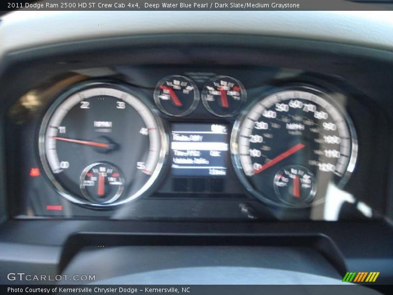 Deep Water Blue Pearl / Dark Slate/Medium Graystone 2011 Dodge Ram 2500 HD ST Crew Cab 4x4