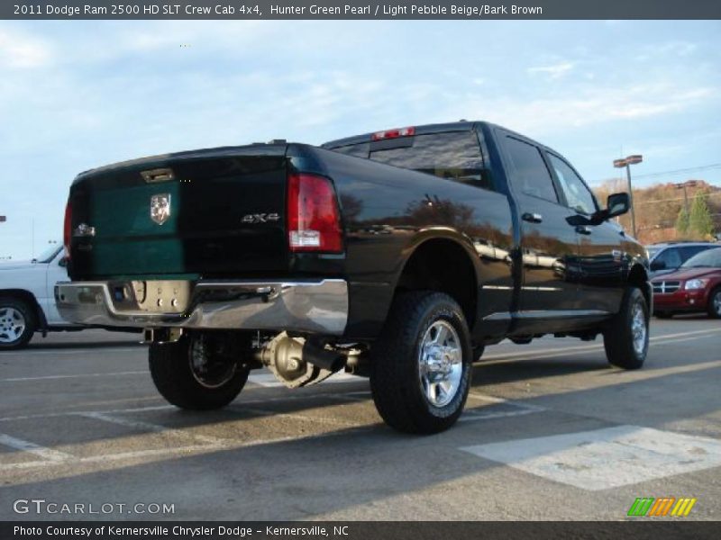 Hunter Green Pearl / Light Pebble Beige/Bark Brown 2011 Dodge Ram 2500 HD SLT Crew Cab 4x4