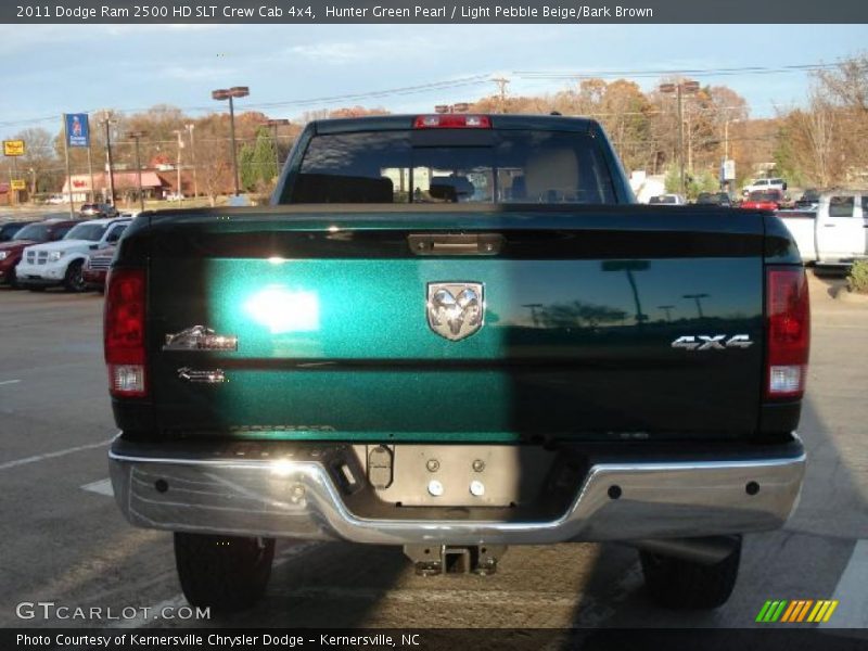 Hunter Green Pearl / Light Pebble Beige/Bark Brown 2011 Dodge Ram 2500 HD SLT Crew Cab 4x4