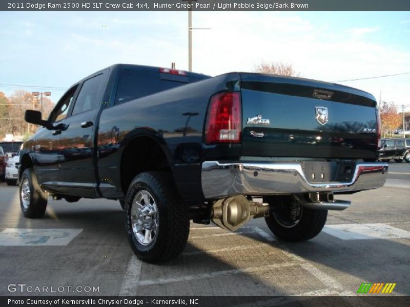 Hunter Green Pearl / Light Pebble Beige/Bark Brown 2011 Dodge Ram 2500 HD SLT Crew Cab 4x4