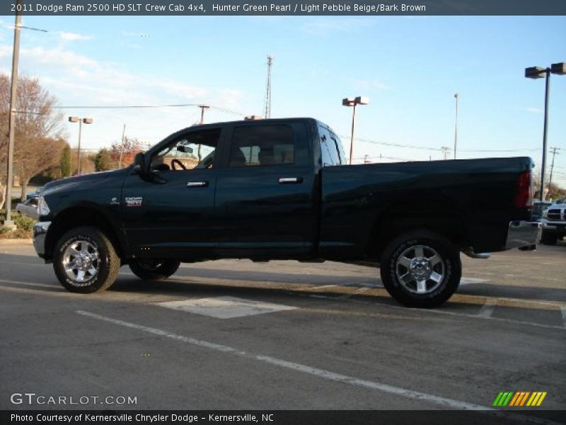 Hunter Green Pearl / Light Pebble Beige/Bark Brown 2011 Dodge Ram 2500 HD SLT Crew Cab 4x4