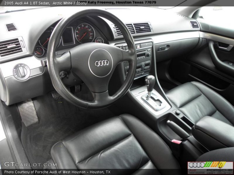 Arctic White / Ebony 2005 Audi A4 1.8T Sedan