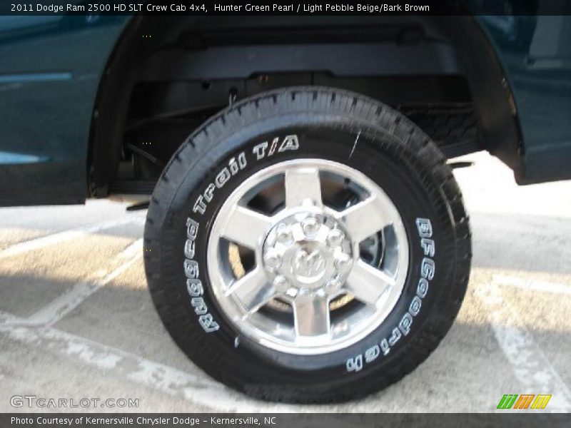 Hunter Green Pearl / Light Pebble Beige/Bark Brown 2011 Dodge Ram 2500 HD SLT Crew Cab 4x4