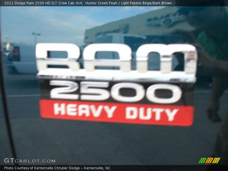 Hunter Green Pearl / Light Pebble Beige/Bark Brown 2011 Dodge Ram 2500 HD SLT Crew Cab 4x4
