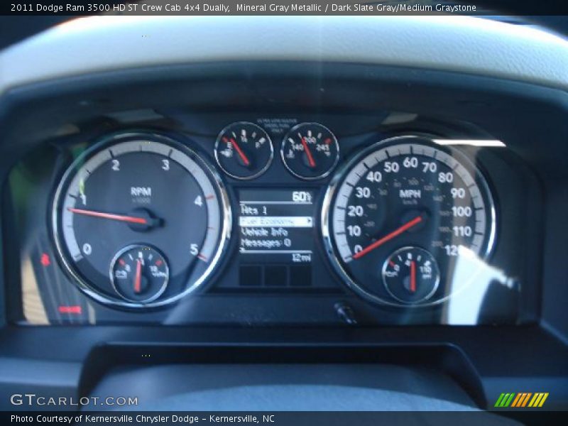 Mineral Gray Metallic / Dark Slate Gray/Medium Graystone 2011 Dodge Ram 3500 HD ST Crew Cab 4x4 Dually