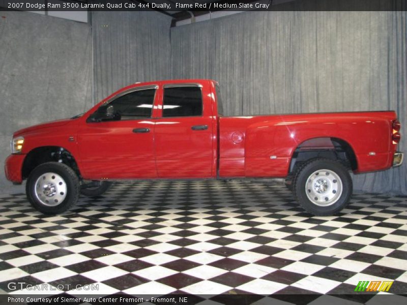  2007 Ram 3500 Laramie Quad Cab 4x4 Dually Flame Red