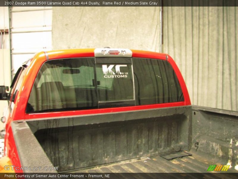 Flame Red / Medium Slate Gray 2007 Dodge Ram 3500 Laramie Quad Cab 4x4 Dually