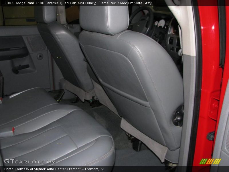 Flame Red / Medium Slate Gray 2007 Dodge Ram 3500 Laramie Quad Cab 4x4 Dually