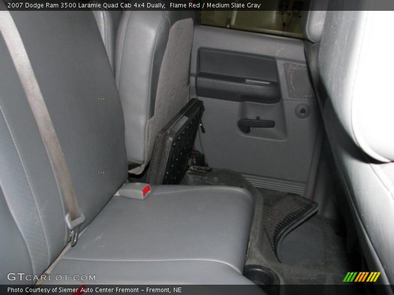 Flame Red / Medium Slate Gray 2007 Dodge Ram 3500 Laramie Quad Cab 4x4 Dually