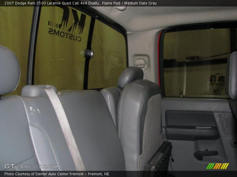 Flame Red / Medium Slate Gray 2007 Dodge Ram 3500 Laramie Quad Cab 4x4 Dually
