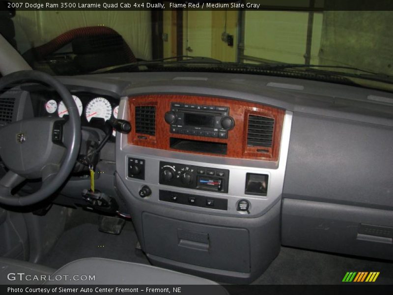 Flame Red / Medium Slate Gray 2007 Dodge Ram 3500 Laramie Quad Cab 4x4 Dually