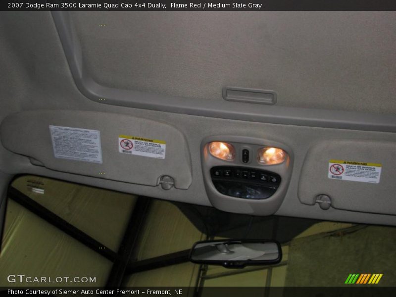 Flame Red / Medium Slate Gray 2007 Dodge Ram 3500 Laramie Quad Cab 4x4 Dually