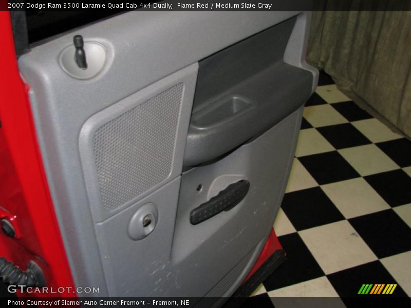 Flame Red / Medium Slate Gray 2007 Dodge Ram 3500 Laramie Quad Cab 4x4 Dually