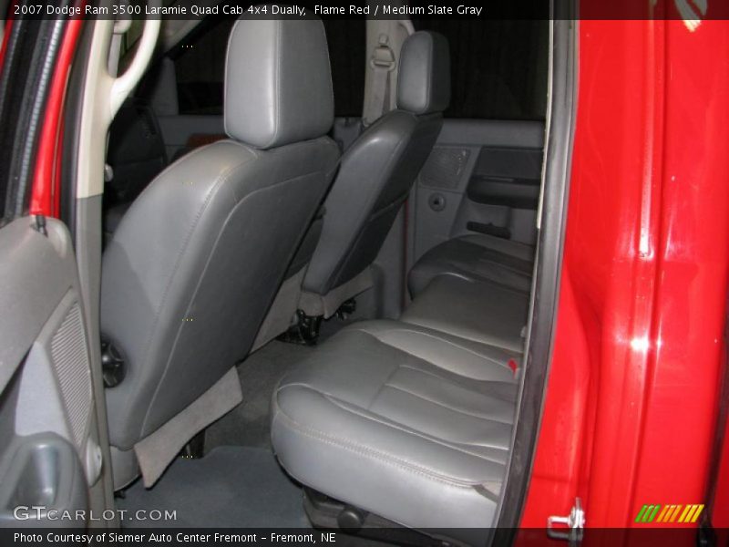 Flame Red / Medium Slate Gray 2007 Dodge Ram 3500 Laramie Quad Cab 4x4 Dually