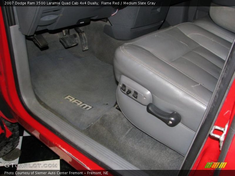 Flame Red / Medium Slate Gray 2007 Dodge Ram 3500 Laramie Quad Cab 4x4 Dually
