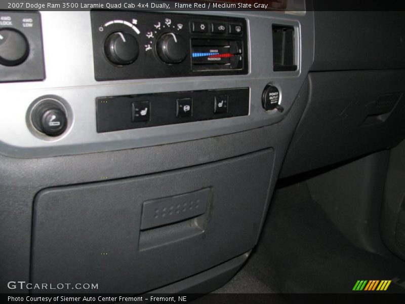 Flame Red / Medium Slate Gray 2007 Dodge Ram 3500 Laramie Quad Cab 4x4 Dually