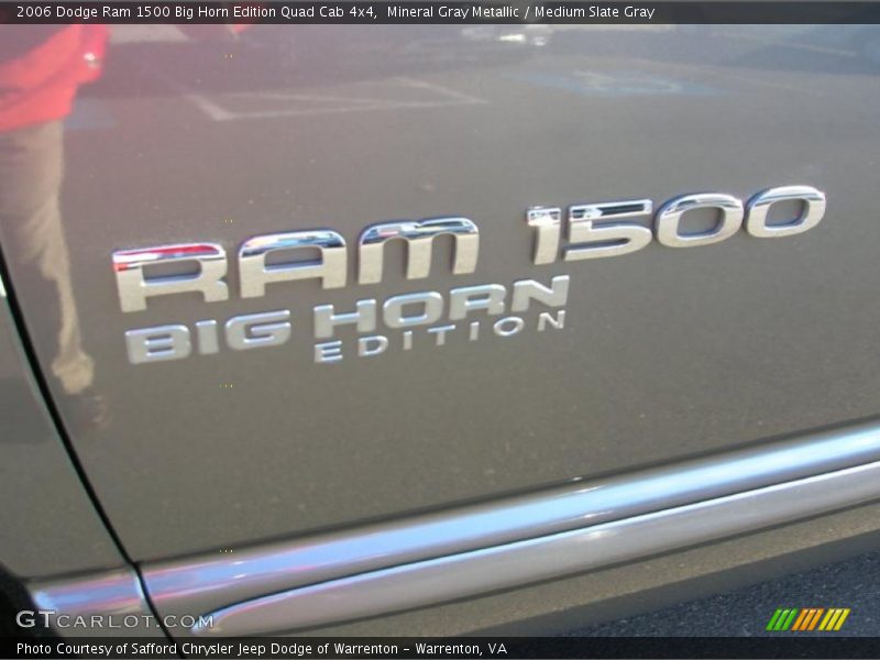 Mineral Gray Metallic / Medium Slate Gray 2006 Dodge Ram 1500 Big Horn Edition Quad Cab 4x4