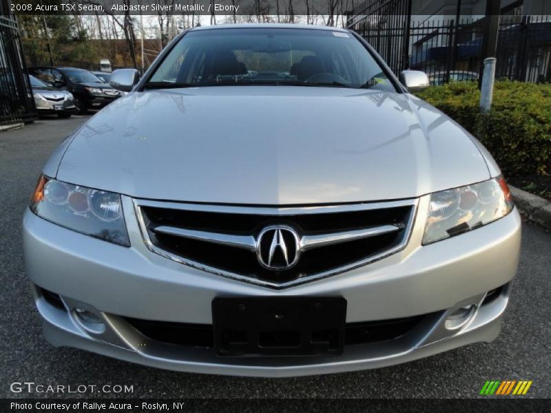Alabaster Silver Metallic / Ebony 2008 Acura TSX Sedan