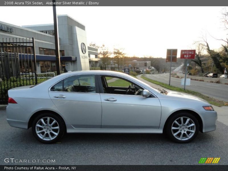 Alabaster Silver Metallic / Ebony 2008 Acura TSX Sedan