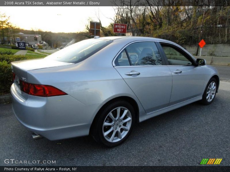 Alabaster Silver Metallic / Ebony 2008 Acura TSX Sedan