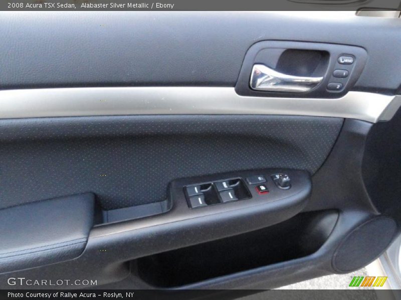 Alabaster Silver Metallic / Ebony 2008 Acura TSX Sedan