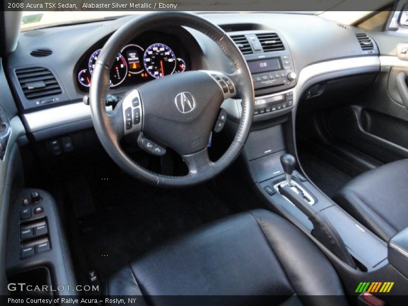 Alabaster Silver Metallic / Ebony 2008 Acura TSX Sedan