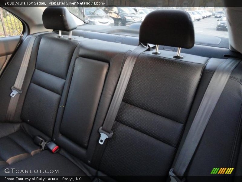 Alabaster Silver Metallic / Ebony 2008 Acura TSX Sedan