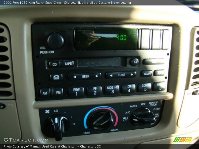Charcoal Blue Metallic / Castano Brown Leather 2001 Ford F150 King Ranch SuperCrew