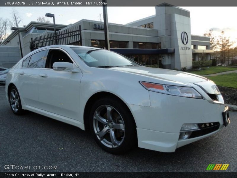 White Diamond Pearl / Ebony 2009 Acura TL 3.7 SH-AWD