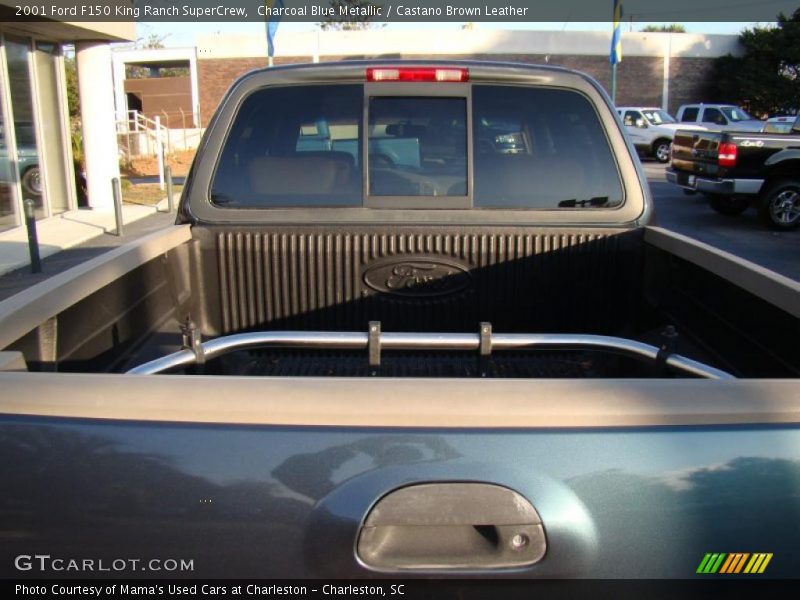 Charcoal Blue Metallic / Castano Brown Leather 2001 Ford F150 King Ranch SuperCrew