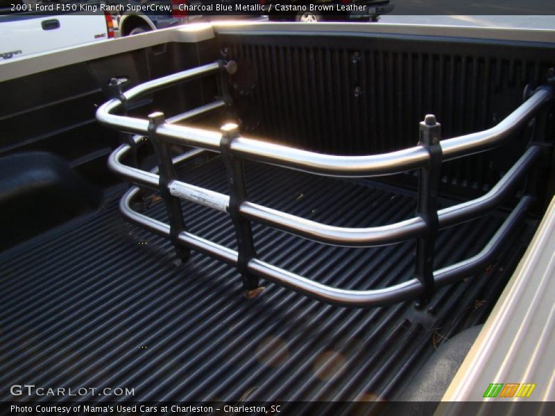 Charcoal Blue Metallic / Castano Brown Leather 2001 Ford F150 King Ranch SuperCrew