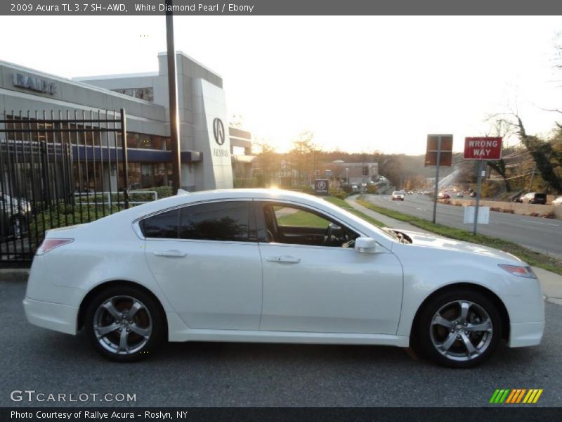 White Diamond Pearl / Ebony 2009 Acura TL 3.7 SH-AWD