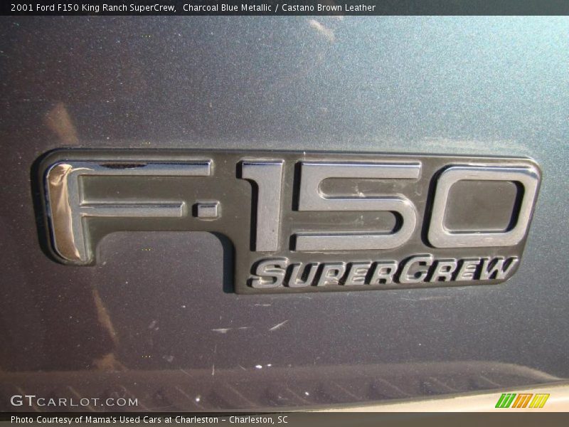 Charcoal Blue Metallic / Castano Brown Leather 2001 Ford F150 King Ranch SuperCrew