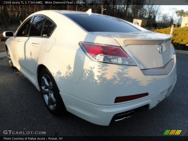 White Diamond Pearl / Ebony 2009 Acura TL 3.7 SH-AWD
