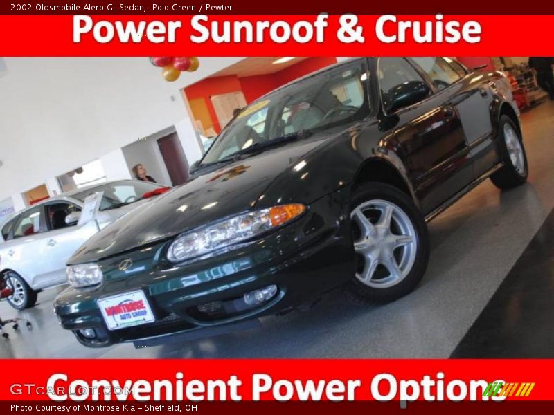 Polo Green / Pewter 2002 Oldsmobile Alero GL Sedan
