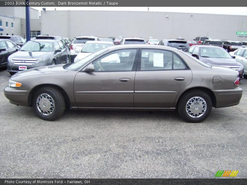 Dark Bronzemist Metallic / Taupe 2003 Buick Century Custom