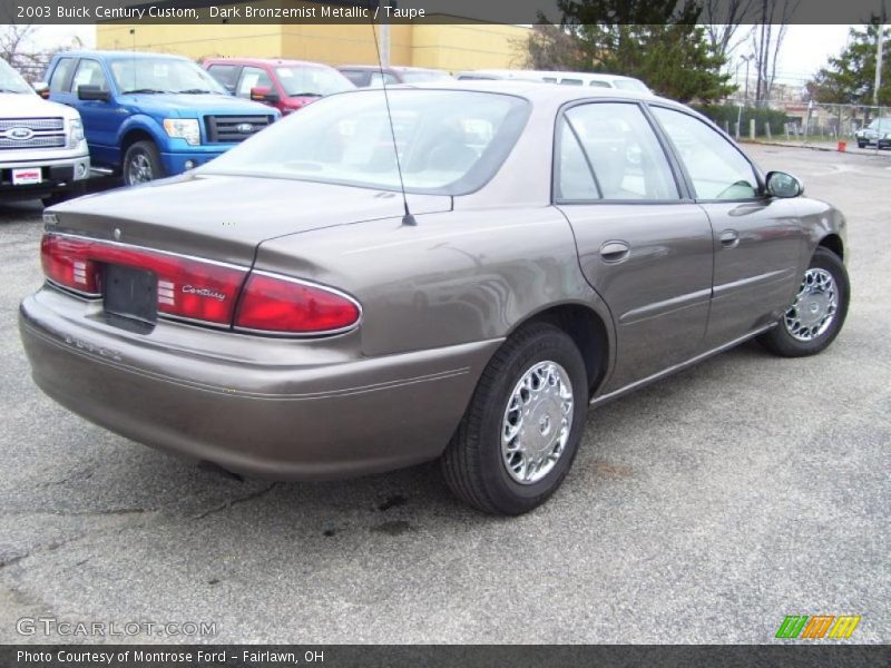 Dark Bronzemist Metallic / Taupe 2003 Buick Century Custom