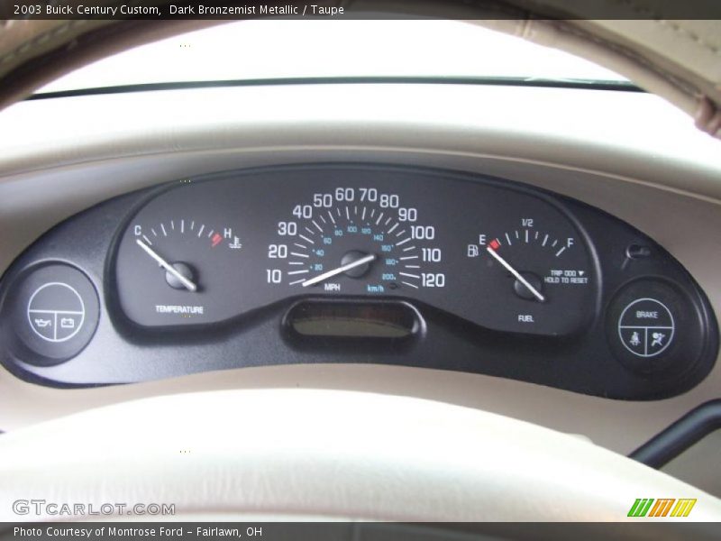 Dark Bronzemist Metallic / Taupe 2003 Buick Century Custom
