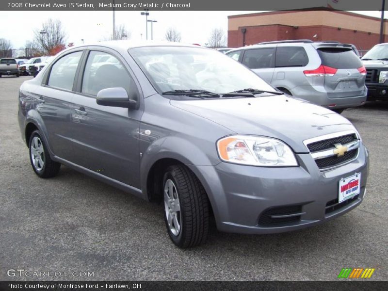 Medium Gray Metallic / Charcoal 2008 Chevrolet Aveo LS Sedan