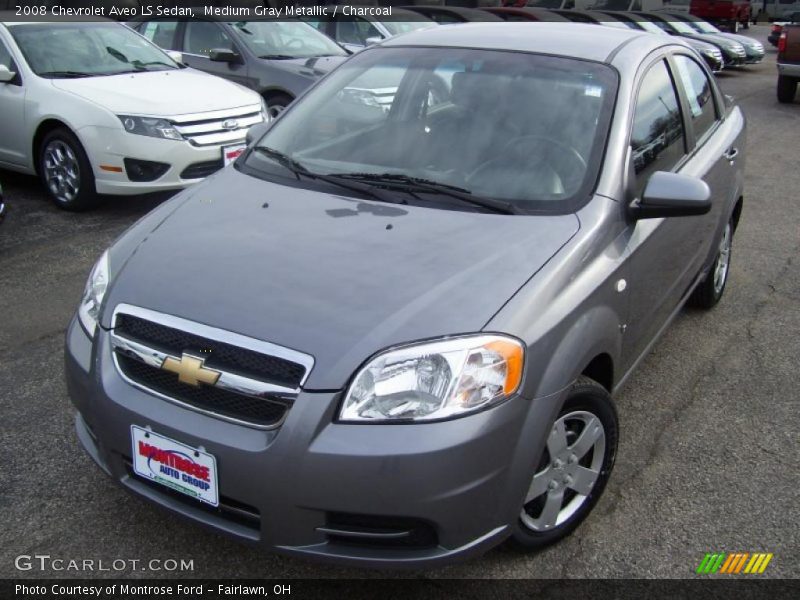 Medium Gray Metallic / Charcoal 2008 Chevrolet Aveo LS Sedan