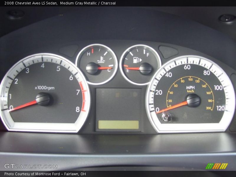 Medium Gray Metallic / Charcoal 2008 Chevrolet Aveo LS Sedan