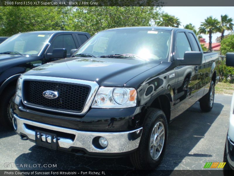 Black / Flint Grey 2008 Ford F150 XLT SuperCab 4x4