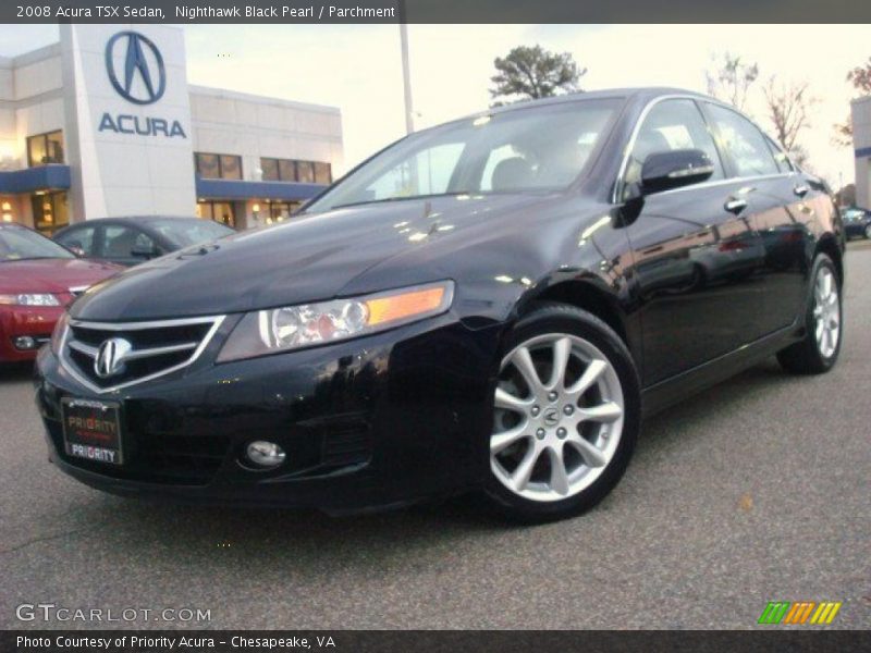 Nighthawk Black Pearl / Parchment 2008 Acura TSX Sedan