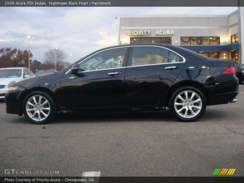 Nighthawk Black Pearl / Parchment 2008 Acura TSX Sedan