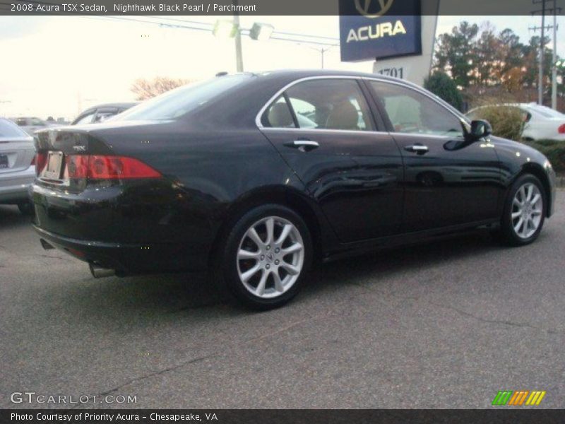Nighthawk Black Pearl / Parchment 2008 Acura TSX Sedan