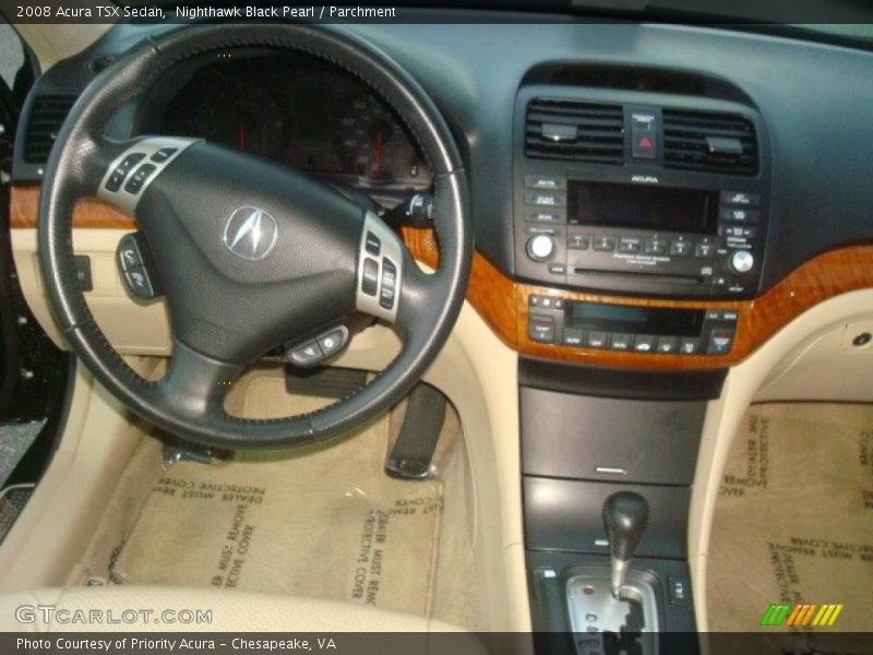 Nighthawk Black Pearl / Parchment 2008 Acura TSX Sedan