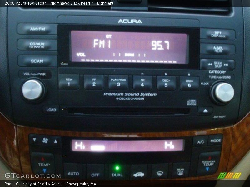 Nighthawk Black Pearl / Parchment 2008 Acura TSX Sedan