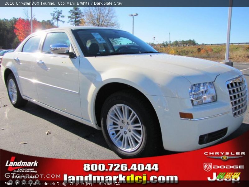 Cool Vanilla White / Dark Slate Gray 2010 Chrysler 300 Touring