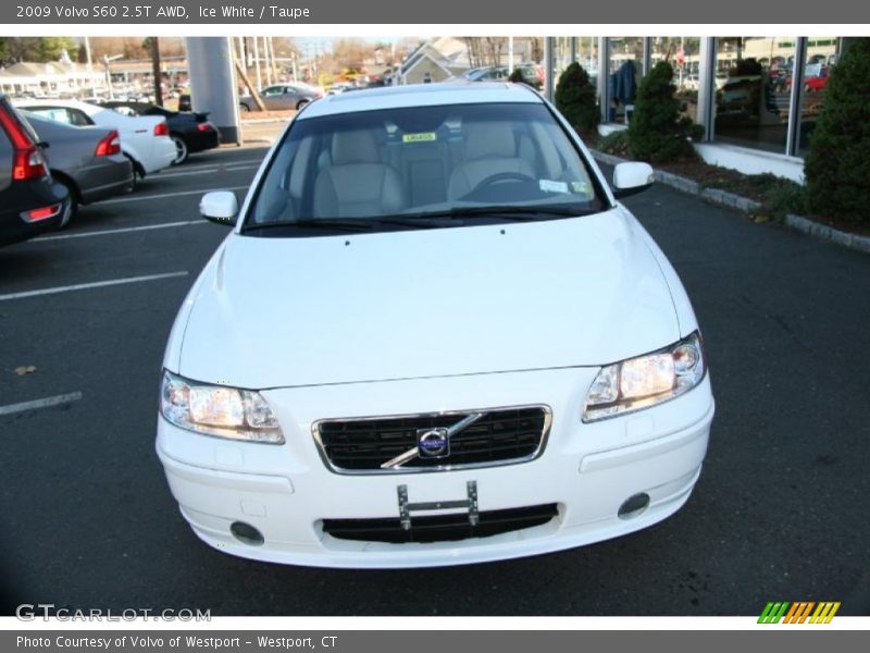 Ice White / Taupe 2009 Volvo S60 2.5T AWD