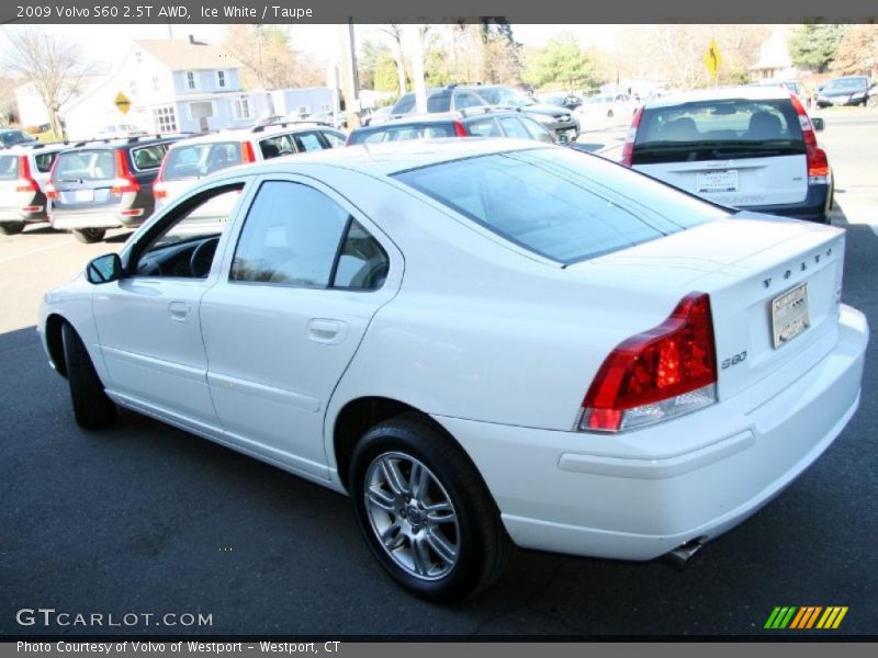 Ice White / Taupe 2009 Volvo S60 2.5T AWD